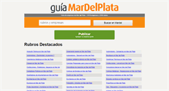 Desktop Screenshot of guiamardelplata.com.ar