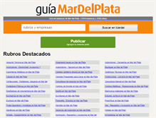 Tablet Screenshot of guiamardelplata.com.ar